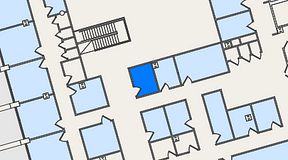 
							Planritning för United Spaces Östra Hamngatan, 1 privata rum, 8 m²