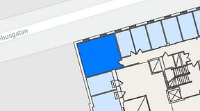 
							Planritning för Regus Östra Hamngatan, 1 privata rum, 36 m²