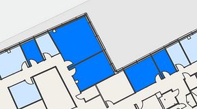 
							Planritning för Spaces Hyllie Vista, 5 privata rum, 95 m²