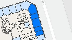 
							Planritning för Regus Odinsgatan 13, 5 privata rum, 68 m²