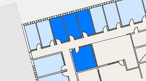 
							Planritning för Regus Lidingö, 4 privata rum, 44 m²