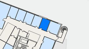 
							Planritning för Växthuset Lund, 1 privata rum, 12 m²