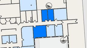 
							Planritning för FirstOffice Säveån, 3 privata rum, 38 m²