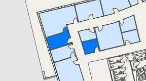 
							Planritning för Mindpark Mölndal, 2 privata rum, 20 m²