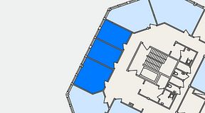 
							Planritning för FASTOFFICE Nymärsta Torg 6, 3 privata rum, 41 m²