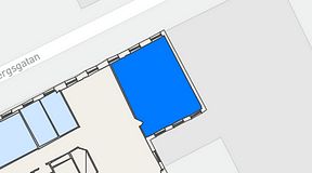 Planritning för iOffice Kungsgatan 60, 1 privata rum, 60 m²