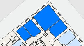 
							Planritning för Spaces Gamla Stan, 4 privata rum, 93 m²