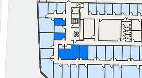 
							Planritning för Regus Mariestad, 5 privata rum, 54 m²