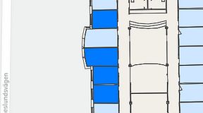 
							Planritning för FASTOFFICE Johanneslundsvägen 2, 4 privata rum, 48 m²