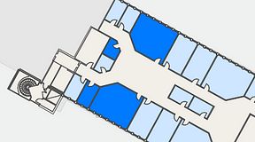 
							Planritning för Växthuset Stensjögatan, 4 privata rum, 91 m²