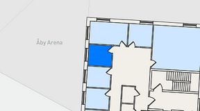 Planritning för FirstOffice Åby Arena, 1 privata rum, 10 m²