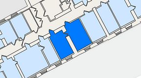 Planritning för 7A Posthuset, Vasagatan 28, 2 privata rum, 46 m²