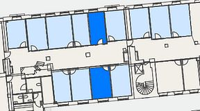 
							Planritning för Convendum Kungsgatan 9, 2 privata rum, 27 m²
