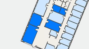 
							Planritning för Växthuset Jägershillgatan, 5 privata rum, 82 m²