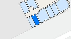 
							Planritning för Convendum Spårvagnshallarna, 1 privata rum, 11 m²