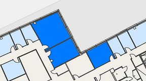 
							Planritning för Spaces Hyllie Vista, 3 privata rum, 78 m²