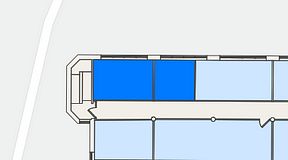 
							Planritning för Landskapet Sickla, 2 privata rum, 44 m²