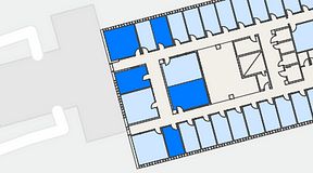 
							Planritning för Regus Lidingö, 5 privata rum, 75 m²