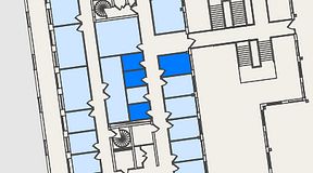 
							Planritning för Spaces Nordenskiöldsgatan, 4 privata rum, 24 m²