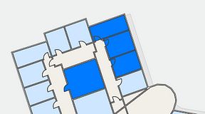 
							Planritning för Quality Office Nacka, 2 privata rum, 67 m²