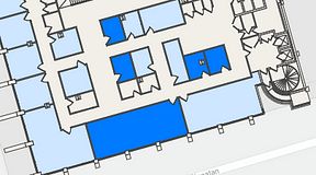 
							Planritning för United Spaces Östra Hamngatan, 5 privata rum, 94 m²