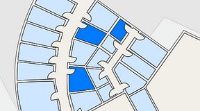 Planritning för Quick Office Bromma Blocks, 3 privata rum, 25 m²