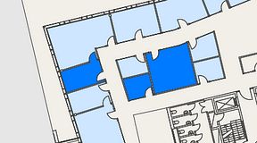 
							Planritning för Mindpark Mölndal, 3 privata rum, 44 m²