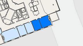 
							Planritning för Landskapet Nacka Forum, 2 privata rum, 25 m²