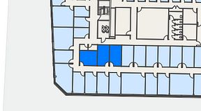 
							Planritning för Regus Mariestad, 3 privata rum, 38 m²