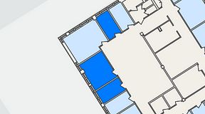 
							Planritning för FirstOffice Kista Time Building, 3 privata rum, 37 m²