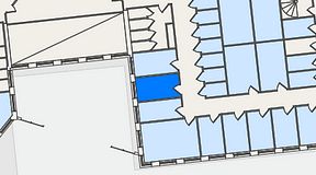 
							Planritning för QuickOffice Kista, 1 privata rum, 9 m²