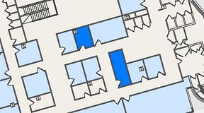 
							Planritning för United Spaces Östra Hamngatan, 2 privata rum, 19 m²