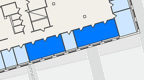 Planritning för THE WORKS Medborgarplatsen, 2 privata rum, 70 m²