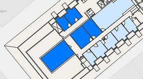 
							Planritning för Spaces Gamla Stan, 5 privata rum, 94 m²