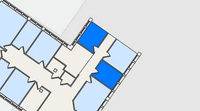 
							Planritning för FirstOffice Måttbandsvägen 12, 2 privata rum, 21 m²