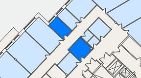 
							Planritning för United Spaces Lindholmen, 2 privata rum, 29 m²