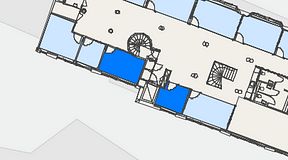 
							Planritning för Convendum Biblioteksgatan 29, 2 privata rum, 33 m²