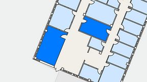 
							Planritning för Växthuset Jägershillgatan, 2 privata rum, 48 m²