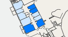 
							Planritning för Genetor K6, 4 privata rum, 49 m²
