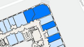 
							Planritning för Genetor Elverket, 4 privata rum, 80 m²