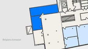
							Planritning för Mindpark Järntorget, 3 privata rum, 73 m²