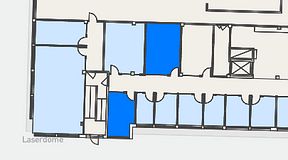 
							Planritning för C/O Hisingen, 2 privata rum, 38 m²