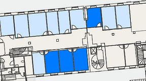 
							Planritning för Convendum Kungsgatan 9, 4 privata rum, 59 m²