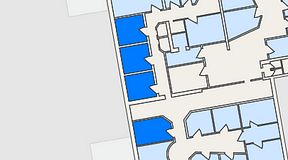 
							Planritning för Växthuset Vasatorpsvägen, 4 privata rum, 58 m²