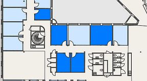 
							Planritning för Convendum Stampgatan 14, 5 privata rum, 68 m²