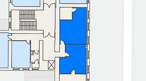 
							Planritning för Beskow Humlegården, 2 privata rum, 103 m²