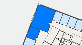 
							Planritning för Växthuset Lund, 2 privata rum, 80 m²