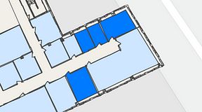 
							Planritning för United Spaces Waterfront Klarabergsviadukten, 4 privata rum, 66 m²