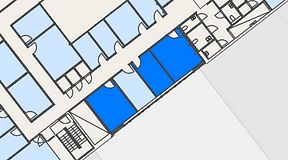 
							Planritning för Convendum Avenyn, 3 privata rum, 46 m²