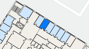 Planritning för FirstOffice Dalaplan, 1 privata rum, 9 m²